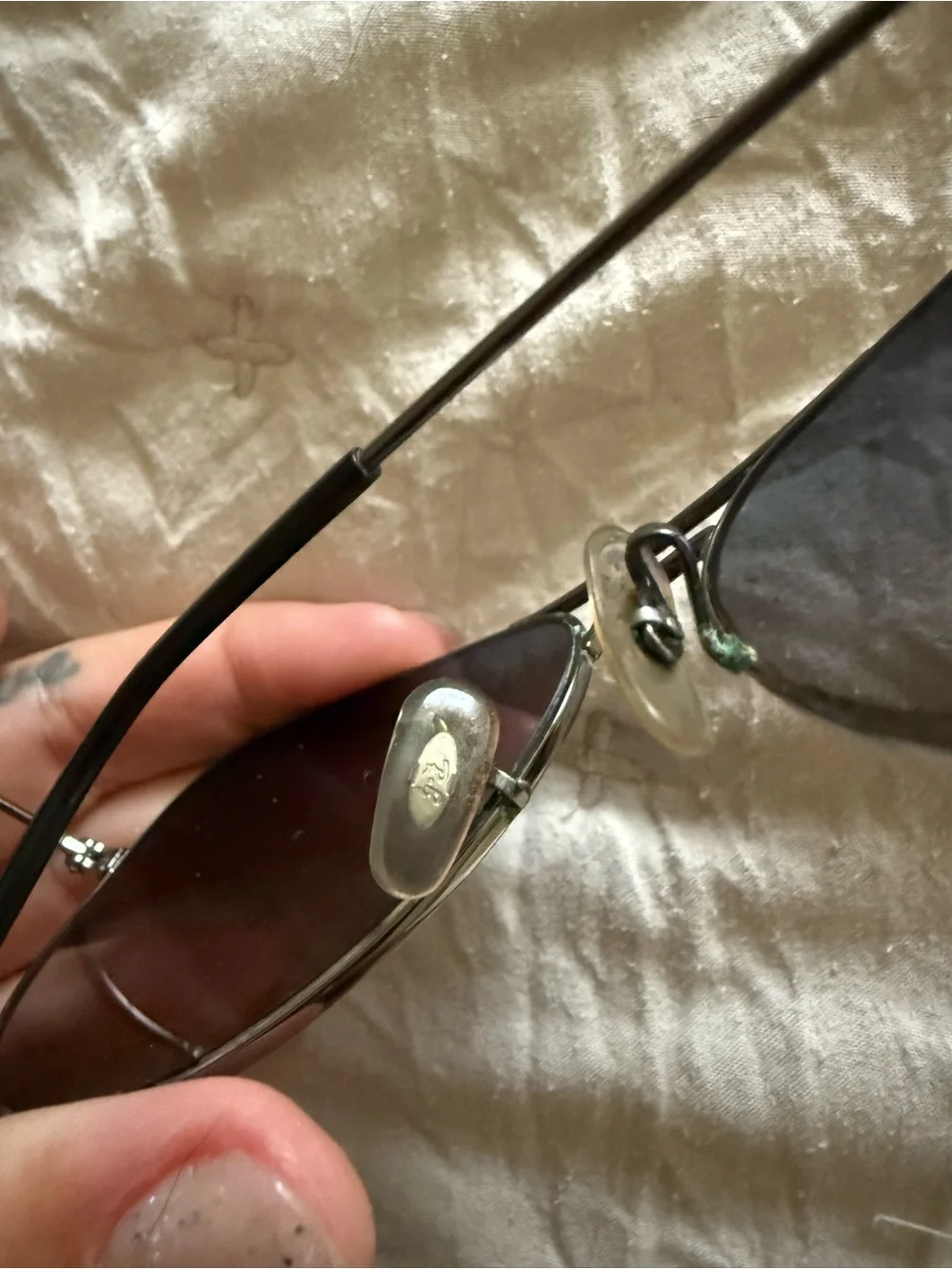 Ray-Ban dark silver Frame Black Lens Aviator Sunglasses polarized